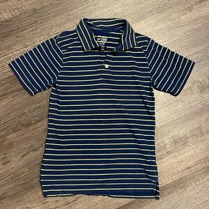 The Children's Place Navy and Yellow Striped Polo
